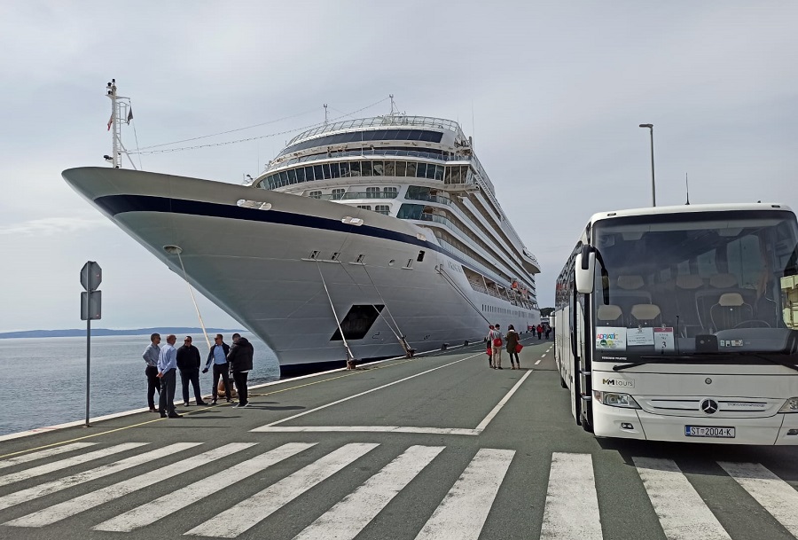 Viking Sky docked in Split, Croatia